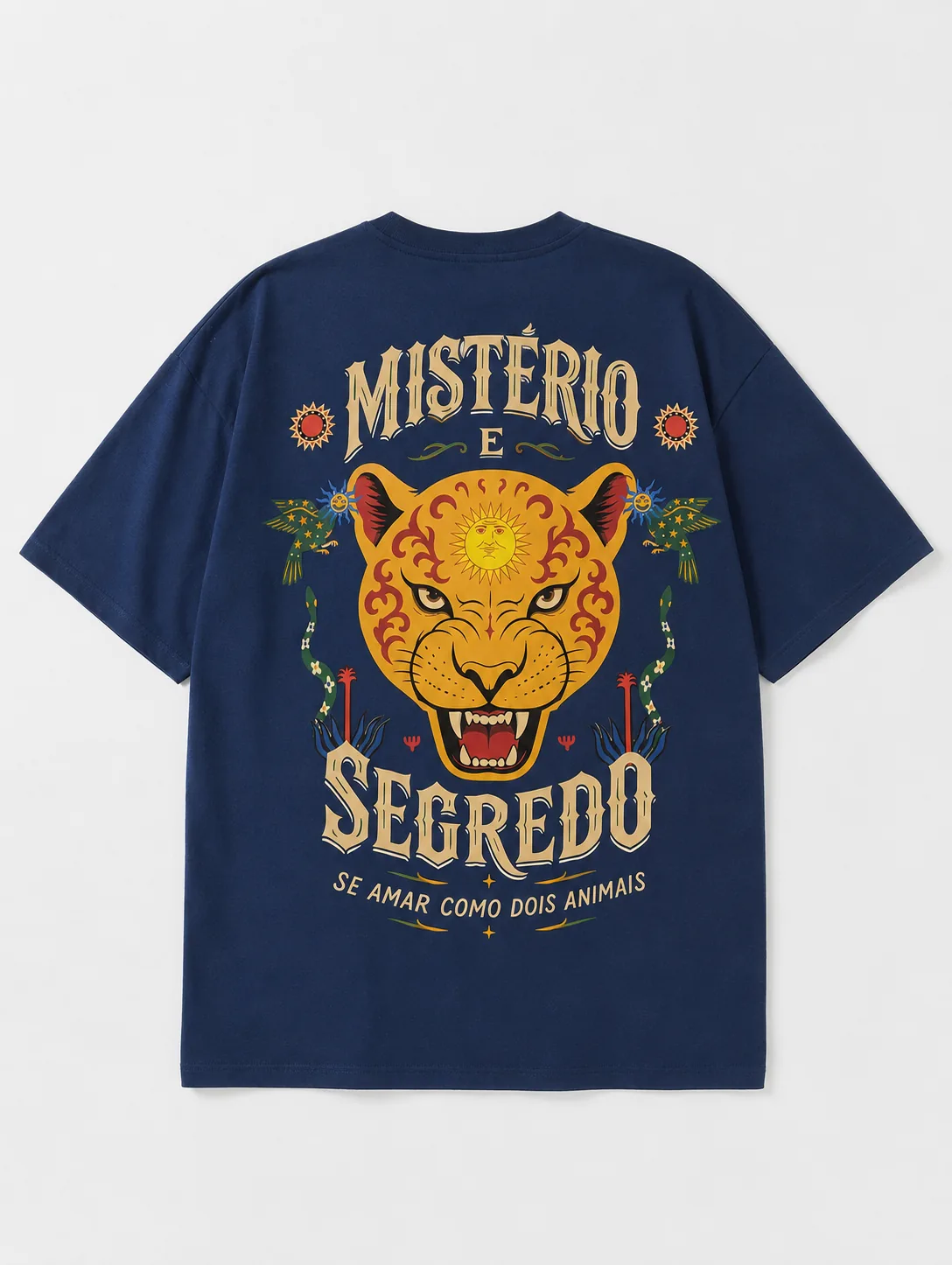 Camiseta Mistério e Segredo — Costas